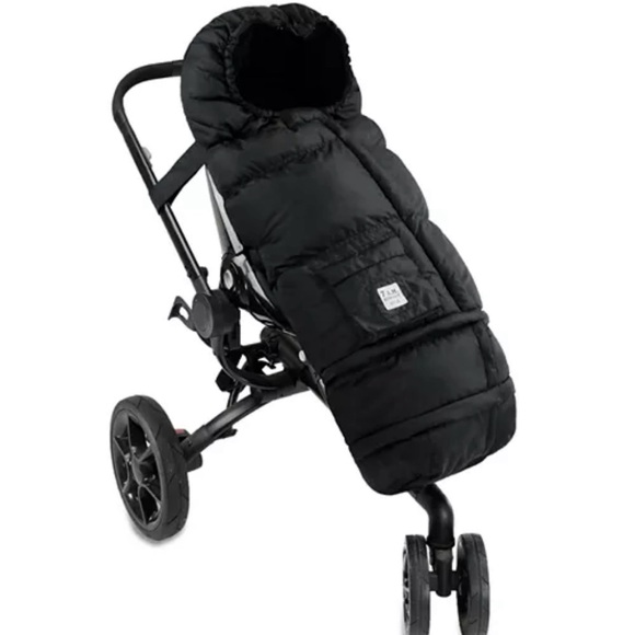 Black/gray 7am Enfant footmuff - Picture 2 of 2